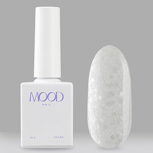 MoodNail, Holi Festival - гель-лак с блестками (White) 10 гр