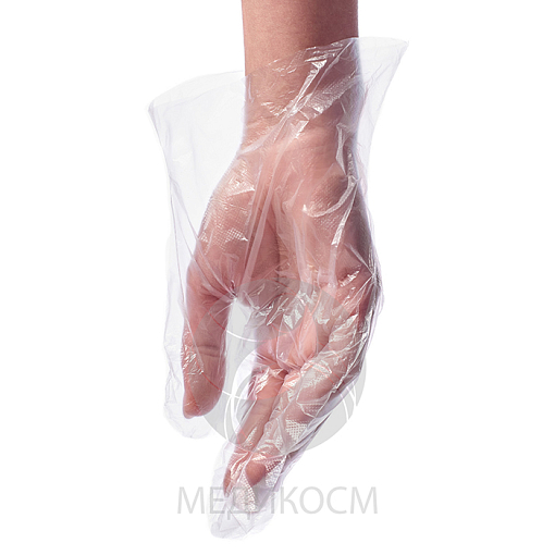 Medicosm, PE - перчатки полиэтиленовые (прозрачные, L), 50 пар