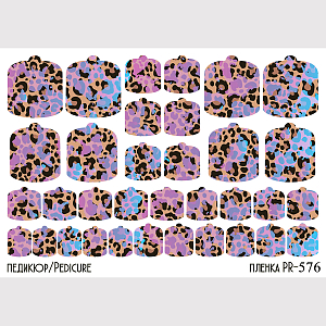 Anna Tkacheva, наклейки пленки для педикюра PR-576