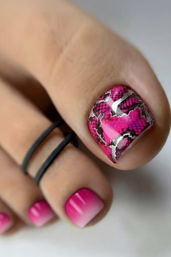 Anna Tkacheva, наклейки пленки для педикюра с фольгой VIP-089