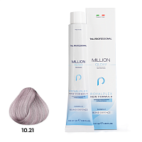 TNL, Million Gloss - крем-краска для волос (10.21 Платиновый блонд фиолетовый пепельный), 100 мл