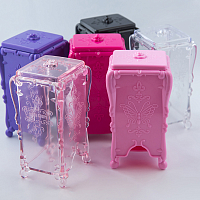 TNL, пластиковый контейнер для безворсовых салфеток (прозрачно-розовый)