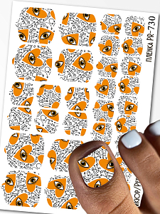 Anna Tkacheva, наклейки пленки для педикюра PR-730