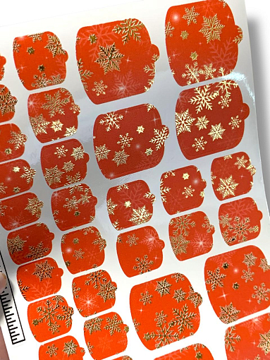 Anna Tkacheva, наклейки пленки для педикюра с фольгой VIP-068 Anna Tkacheva, наклейки пленки для педикюра с фольгой VIP-068