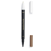Makeup Revolution Pro, Day & Night Brow Pen - маркер и сыворотка для бровей 2в1 (Ash Brown)