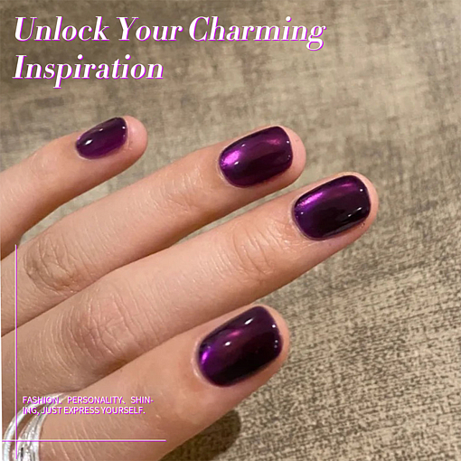 Born Pretty, Glass Bead Cat Magnetic Gel - магнитный гель-лак "кошачий глаз" MY43, 10 мл