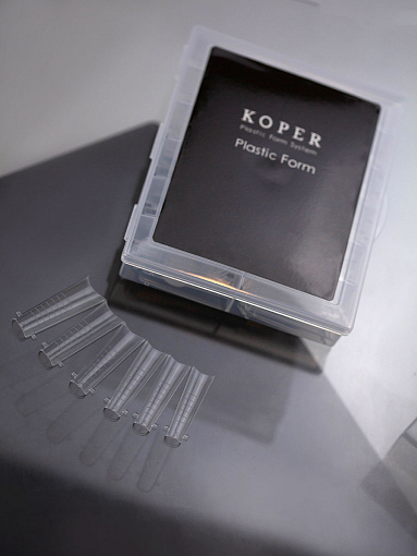 Обратные многоразовые формы для наращивания ногтей "Арочный квадрат" (40610), 120 шт