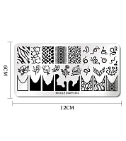 Пластина для стемпинга 12*6 см (ND-302)
