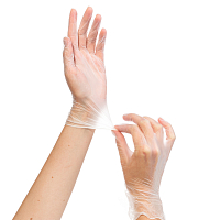 Archdale, перчатки для маникюриста виниловые неопудр. прозрачные ViniMax 393S (размер S), 50 пар