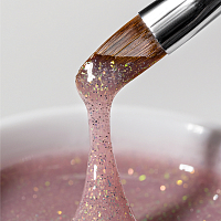 RuNail, BUILDER UV GEL REFLECTIVE DIAMOND 2.0 - моделирующий УФ-гель светоотражающий №9877, 15 гр