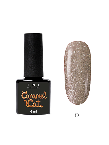 TNL, Caramel Cat - гель-лак "корейская кошка" №01 (опаловая карамель), 6 мл