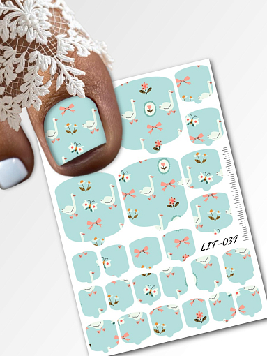 Anna Tkacheva, мини наклейки пленки для педикюра LIT-039 Anna Tkacheva, мини наклейки пленки для педикюра LIT-039