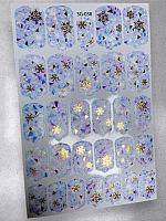 Anna Tkacheva, фольгированные наклейки пленки для дизайна ногтей SG-038