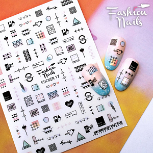 Fashion Nails, стикер для ногтей №17