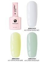 Adricoco, набор №96 камуфлирующие базы La creme base (3 оттенка по 10 мл)
