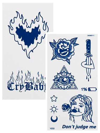 Irisk, набор №22 INK TATOO - тату реалистичная долговременная для тела, 2 шт