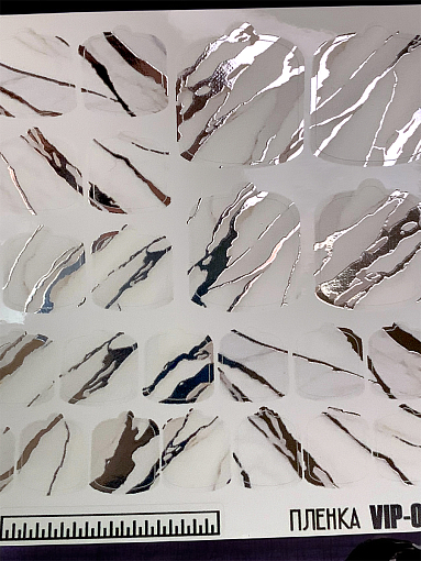 Anna Tkacheva, наклейки пленки для педикюра с фольгой VIP-075