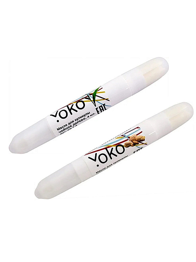 Yoko, набор масел для кутикулы в карандаше (миндаль, чайное дерево), 2 х 4 мл