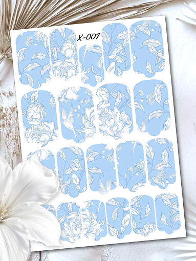 Anna Tkacheva, мини наклейки пленки для маникюра X-007