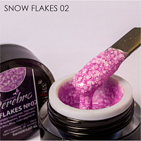 Serebro, Snow Flakes - гель-лак (№02), 5 мл