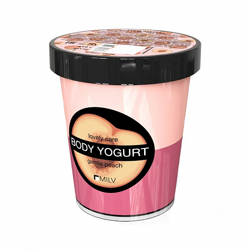 Milv, крем-йогурт двухцветный (Персик), 210 г