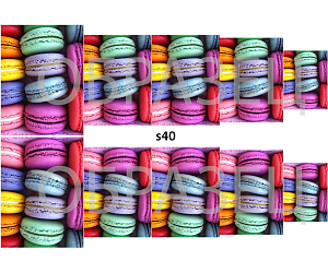 Слайдер-дизайн "Разноцветные макаруны s40"
