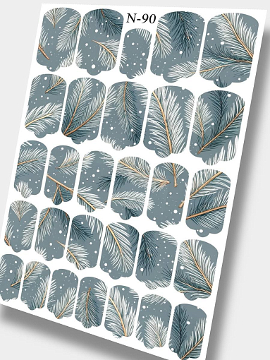 Anna Tkacheva, наклейки пленки для дизайна ногтей N-090