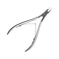 Irisk, Щипчики для кожи, двойная пружина, хромированное покрытие (мод. IL-02, длина лезвия 6.5 - 7.