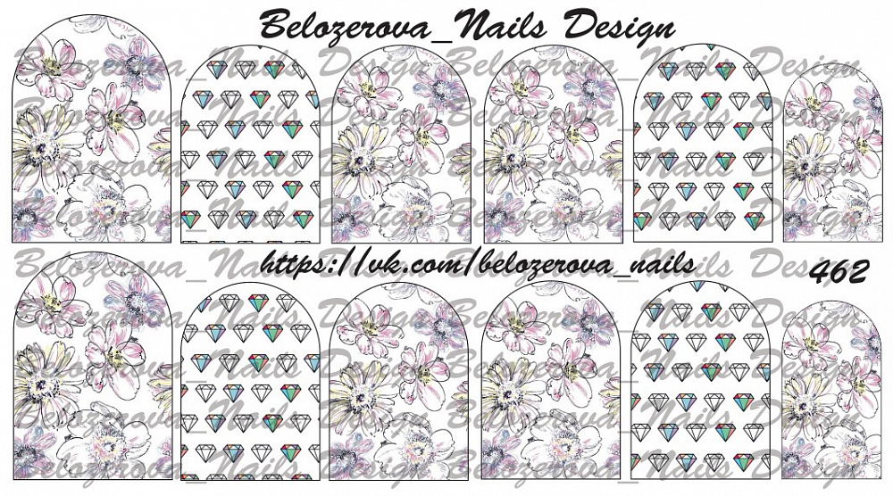 Слайдер-дизайн Belozerova Nails Design на прозрачной пленке (462)