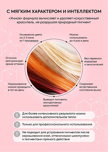 Adricoco, Swap Color - кислотная смывка для удаления краски с волос (активатор), 200 мл