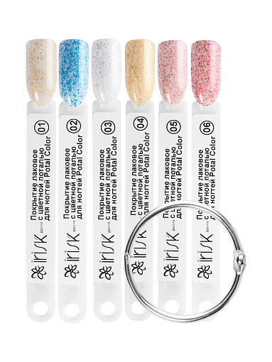 Irisk, Potal Color - покрытие лаковое для ногтей с цветной поталью №03, 8 мл