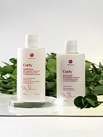 Adricoco, CURLY - бальзам для кудрявых, вьющихся и непослушных волос с маслом макадамии, 460 мл