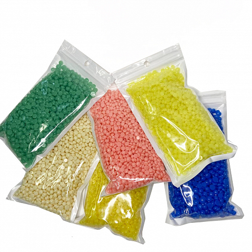 Irisk, воск полимерный в гранулах в пакете LILU (04 Mango полупрозрачный), 100 гр