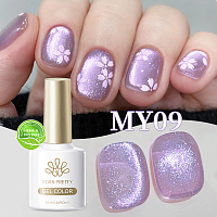 Born Pretty, Colored Cat Magnetic Gel-Light Flow - магнитный гель-лак "кошачий глаз" MY09, 10 мл