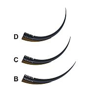 VECTOR RAY, Silk Lashes - микс ресниц для наращивания (изгиб D/Толщ.0,10 мм/Длина 7-12)