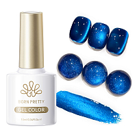 Born Pretty, Crystal Cat Magnetic Gel - магнитный гель-лак "кошачий глаз" MY376 (Rhine Lake), 10 мл