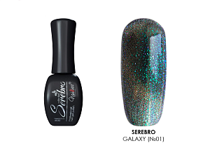 Serebro, гель-лак "Galaxy" №01, 11 мл