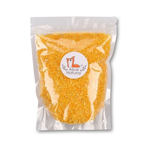 УЦЕНКА, Alice natural, соль для ванны ароматическая с шиммером "Золото Инков", 800 г