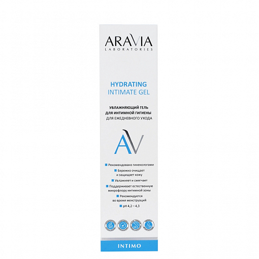 Aravia Laboratories, увлажняющий гель для интимной гигиены для ежедневного ухода, 200 мл