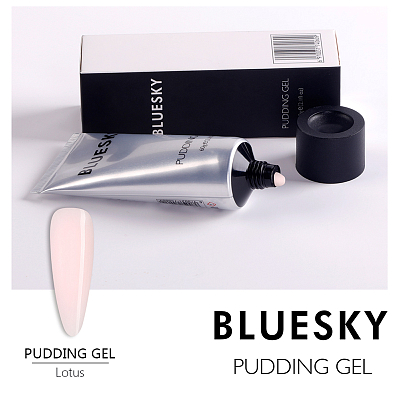 

Bluesky, Pudding Gel - полигель камуфлирующий Lotus (молочно-розовый), 60 гр