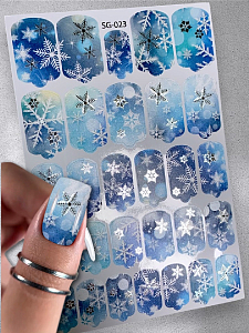 Anna Tkacheva, фольгированные наклейки пленки для дизайна ногтей SG-023