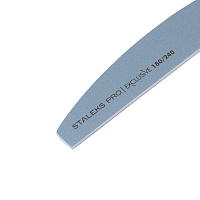 Staleks, пилка полумесяц минеральная для ногтей EXCLUSIVE (180/240 гр)