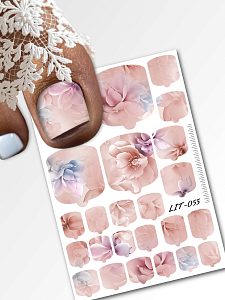 Anna Tkacheva, мини наклейки пленки для педикюра LIT-055