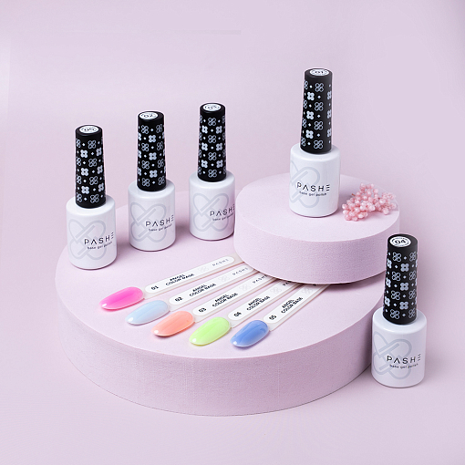 PASHE, Angel Color Base - жесткая цветная база для гель-лака №02, 9 мл