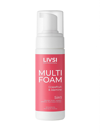 Livsi, Multi Foam Grapefruit & Jasmine - универсальная пенка 5в1 для рук, ног и тела, 180 мл