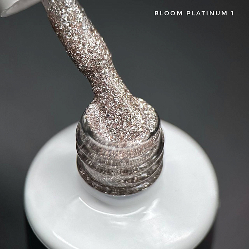 Bloom, Platinum - гель-лак с эффектом жидкой фольги с блёстками №1, 8 мл