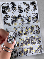 Anna Tkacheva, фольгированные наклейки пленки для дизайна ногтей SG-027