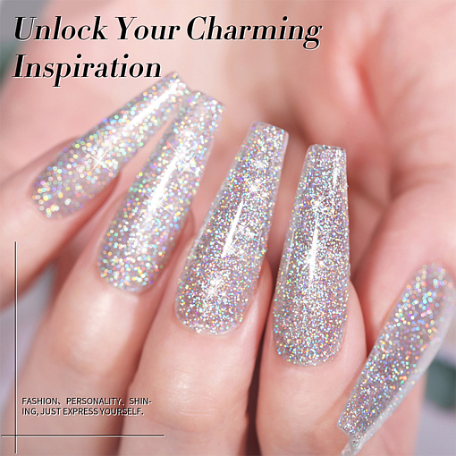 Born Pretty, Laser Glitter Gel Polish-LS01 - гель-лак, 10 мл