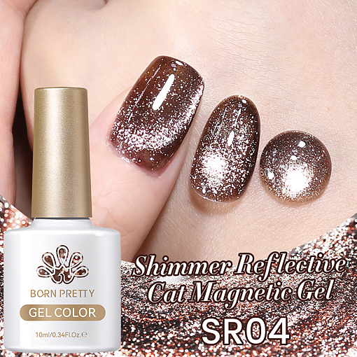 Born Pretty, Shimmer Reflective Cat - магнитный гель-лак светоотражающий SR04, 10 мл