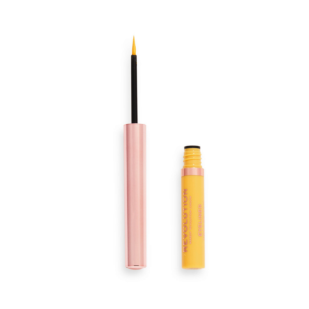 Makeup Revolution, NEON HEAT COLOURED LIQUID EYELINER - подводка для глаз (Lemon Yellow)